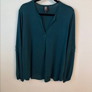 Bobeau Blue Blouse with Chic Style
